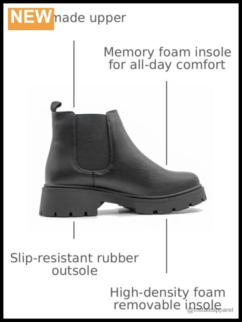 Slip Resistant Work Boots Ankle Height Pull On Medical Shoes